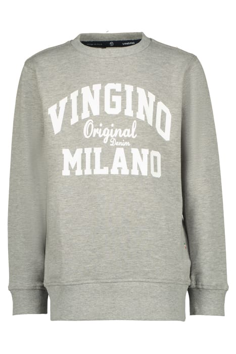 CREWNECK-CLASSIC-LOGO GREY MELE 1