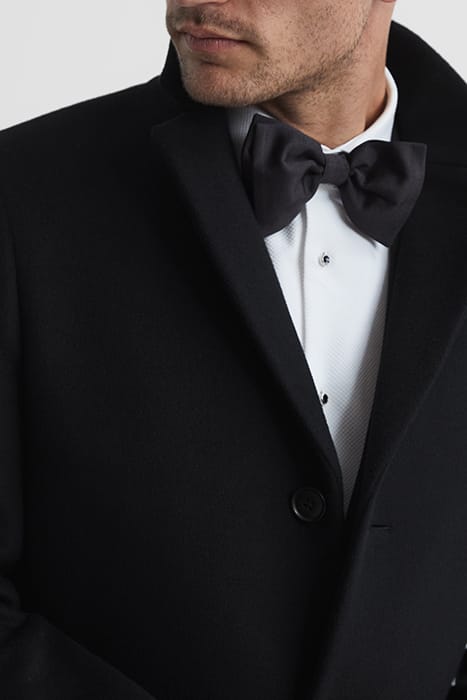 GABLE SINGLE BREASTED COAT — BLACK 5