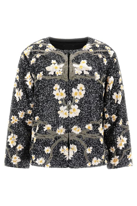 MARCIANO BY GUESS PRECIOUS EMBROIDERED JACKET BLOSSOM BLACK 5