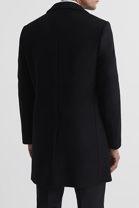 GABLE SINGLE BREASTED COAT — BLACK 2