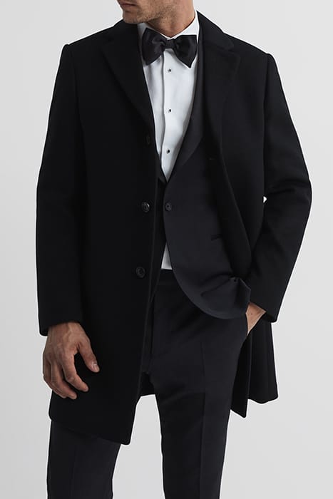 GABLE SINGLE BREASTED COAT — BLACK 4