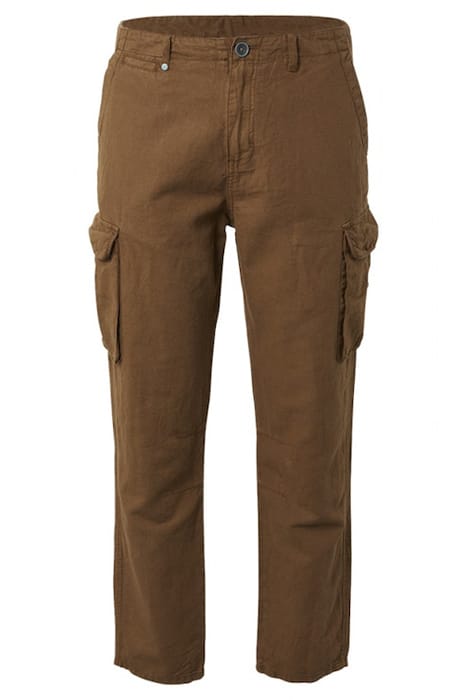 PANTS CARGO WITH LINEN GARMENT DYED EARTH 1