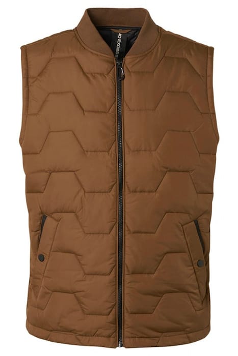 BODYWARMER HOOD PADDED EARTH 4