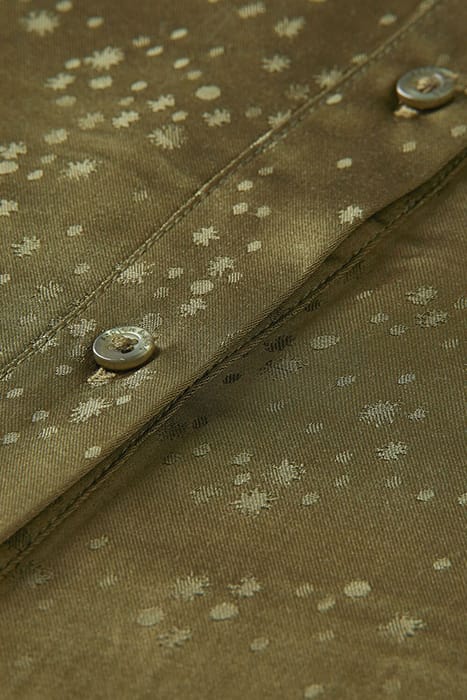 KARIS PRINTED SHIRT DRESS DARK OLIVE 3