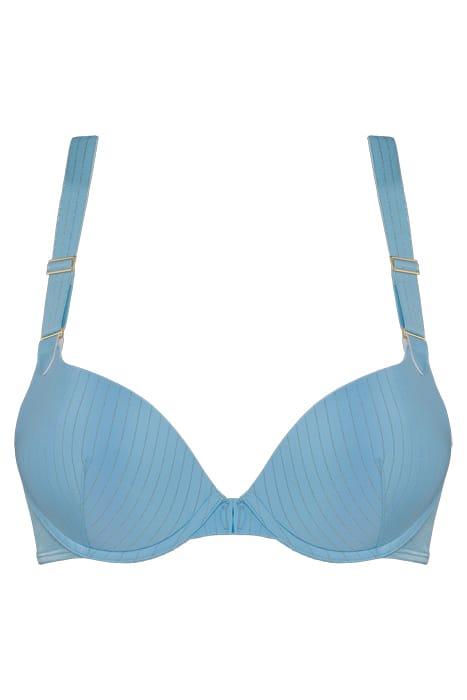 GLORIA AIRY BLUE AND GOLD PUSH UP BRA 3