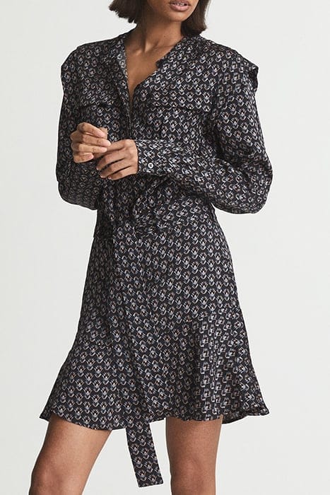 KERRY-NON PRINT FLIPPY MINI DRESS 4