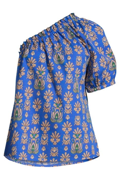 TOP ORNAMENT PRINT AZURE 3