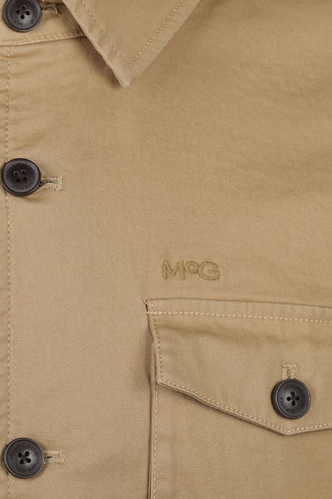 COTTON SHIRT JACKET SAND 3