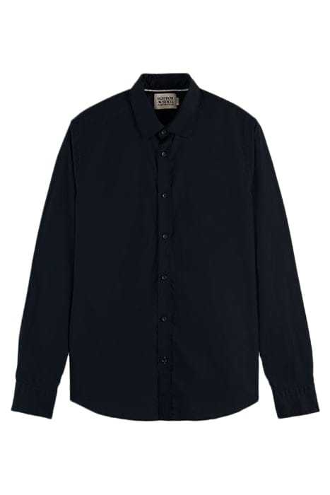 ESSENTIAL - SOLID ORGANIC CO/EA SLIM FIT SHIRT NIGHT 1