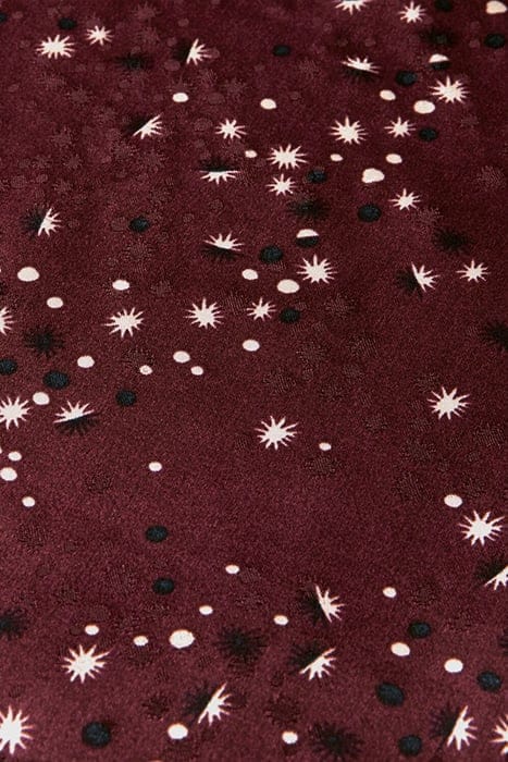 VISCOSE JACQUARD SLIM FIT SHIRT MILKY WAY CRIMSON 3