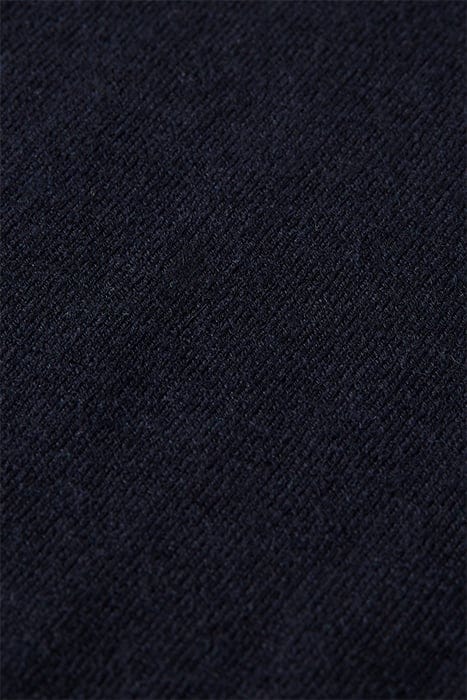 CONTRAST-TRIMMED LIGHTWEIGHT WOOL-BLEND CREWNECK PULLOVER NA 7