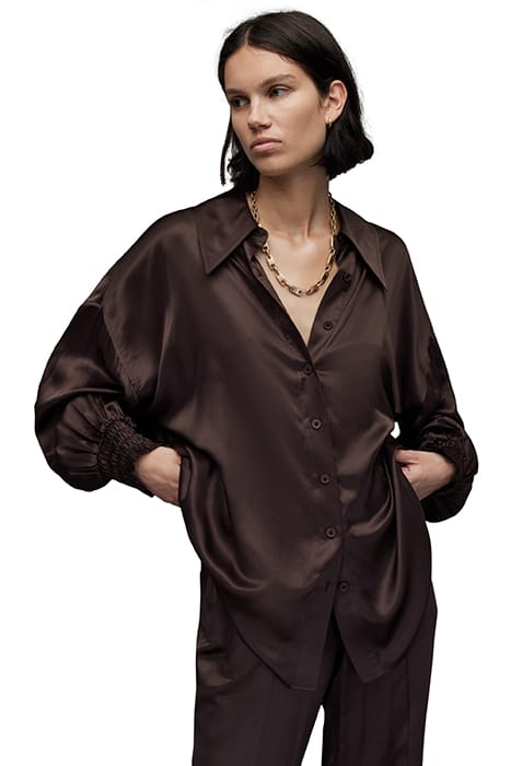 CHARLI SHIRT WARM CACAO BROWN 6