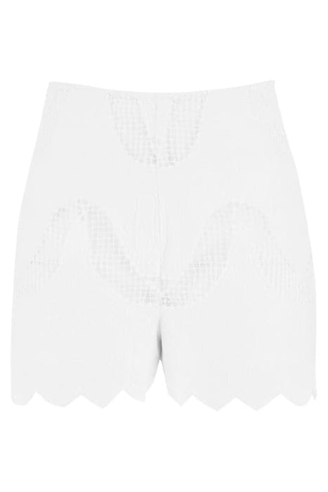 MARCIANO BY GUESS SANA SCALLOP HEM SHO TRUE WHITE SHORT 4
