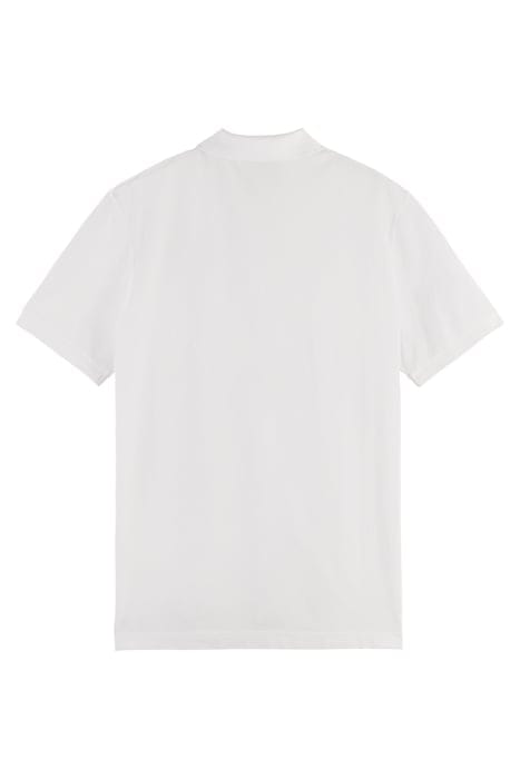 ESSENTIALS - ORGANIC COTTON PIQUE POLO WHITE 2