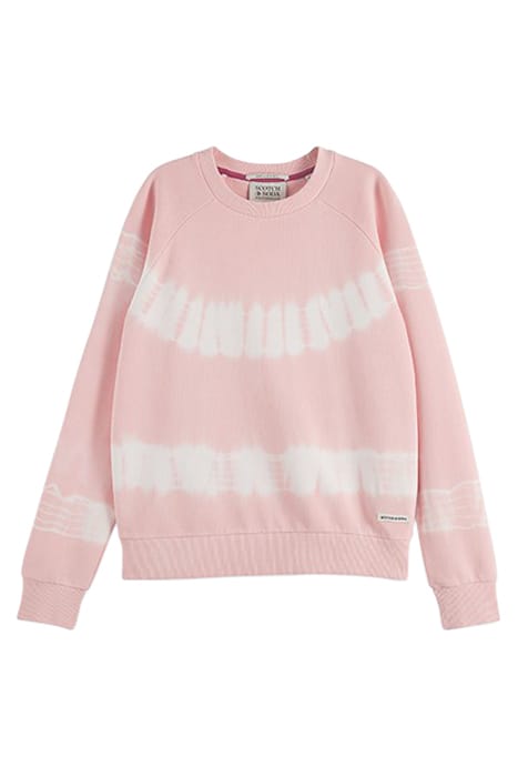 TIE-DYE ARTWORK RELAXED-FIT SWEATSHIRT ROSE 1