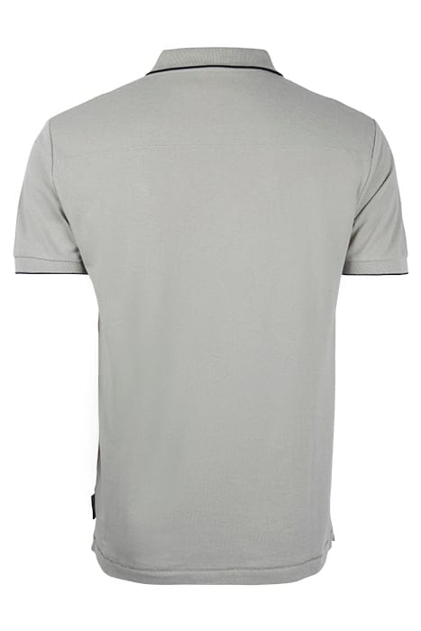 TIPPED PIQUE POLO NEW SAGE / MARINE 2