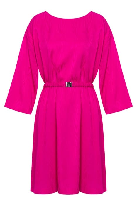 SAFETY BELT FLUID MOIRÉ MIDI DRESS PINK 3