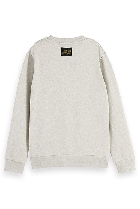 ARTWORK CREWNECK SWEATSHIRT ECRU MELANGE 2
