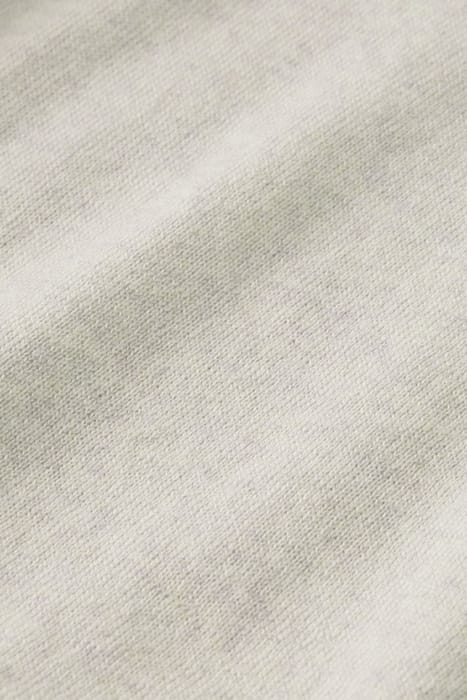 ESSENTIALS - CREWNECK PULLOVER IN MERINO WOOL GREY MELANGE 3