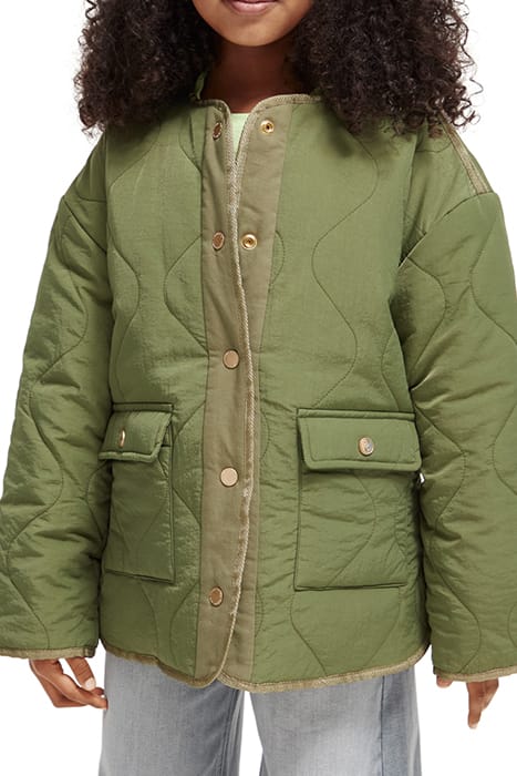 LIGHT-PADDED REVERSIBLE PRINTED JACKET MILITARY 1