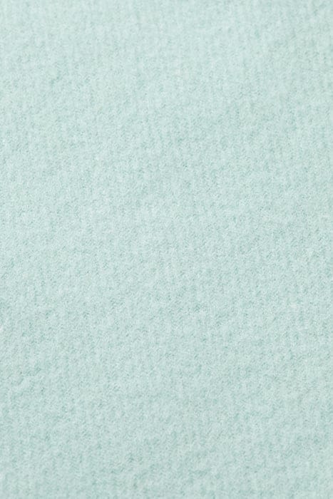 VIRGIN WOOL FRINGED WOVEN SCARF LIGHT MINT 7