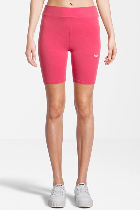 BUCKAUTAL HIGH WAIST SHORT LEGGINGS CARMINE 1