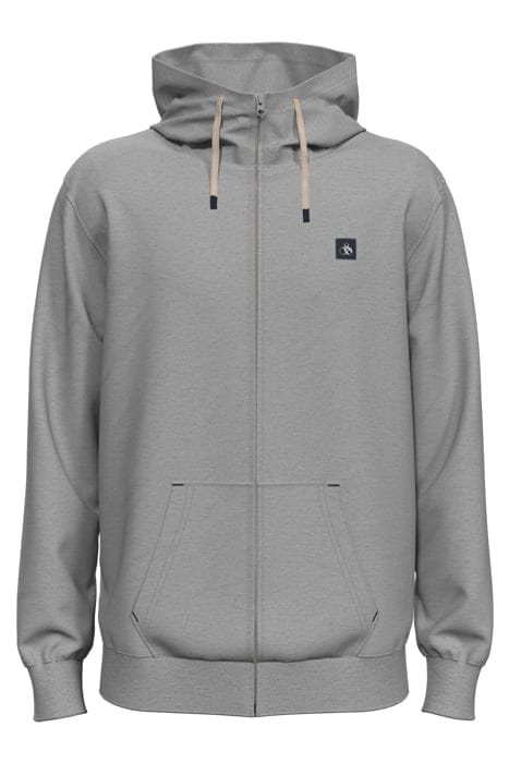 REGULAR FIT ESSENTIAL BADGE QUARTER ZIP IN ORGANIC COTTON GR 1
