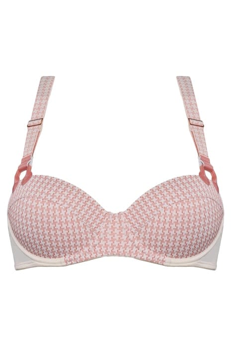 GLORIA TERRA PIED DE POULE PLUNGE BALCONY BRA 4