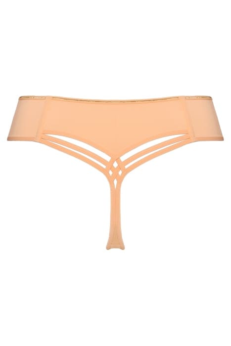 DAME DE PARIS APRICOT AND GOLD THONG 4