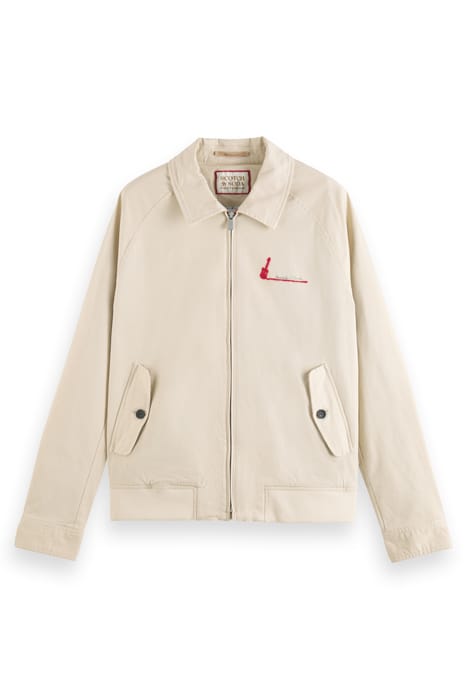 COTTON BLOUSON JACKET STONE 4