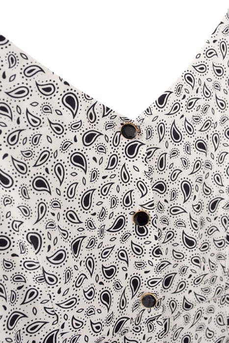 CASHMERE PRINT WHITE DRESS 4
