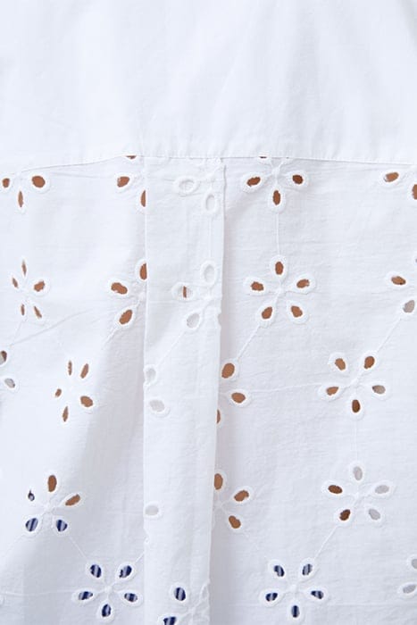 BRODERIE MIX L/S POPOVER WHITE 4