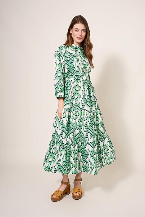 MAYRA TIERED SHIRT DRE GREEN 1