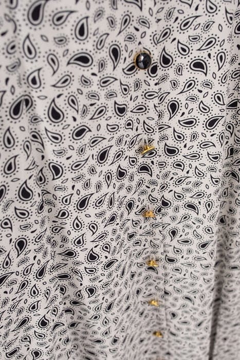 CASHMERE PRINT WHITE DRESS 6