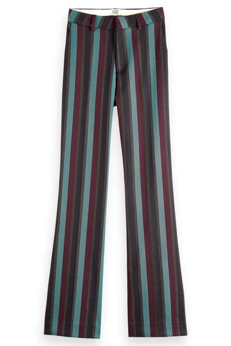 VIOLET - GLITTER STRIPE HIGH RISE FLARE PANT HERITAGE LUREX  4