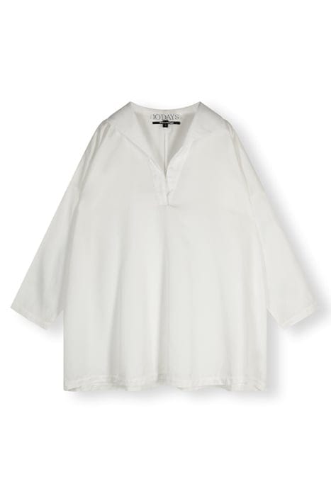 FLOWY BLOUSE WOVEN ECRU 3