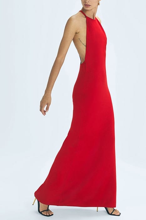 OLIVIA KNITTED MAXI DRESS — RED 3