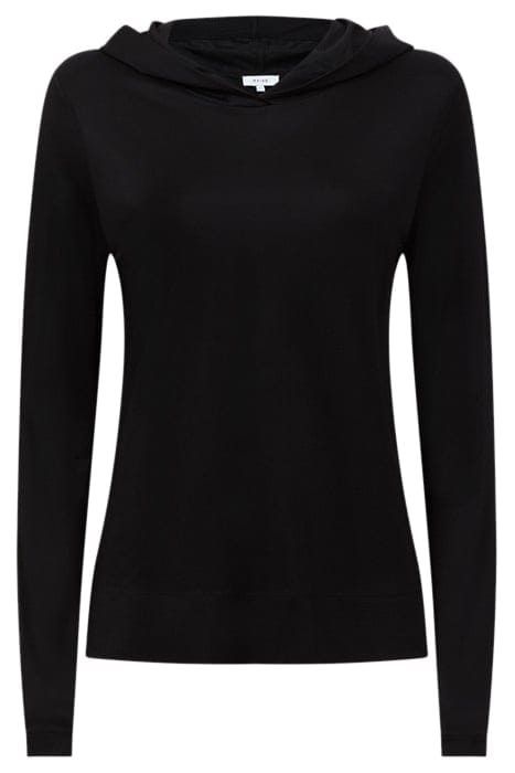 EMILIA DRAPE PAJAMAS — BLACK 4