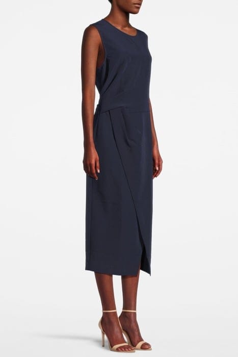 CASSIA STRUCTURED MIDI DRESS NAVY 4