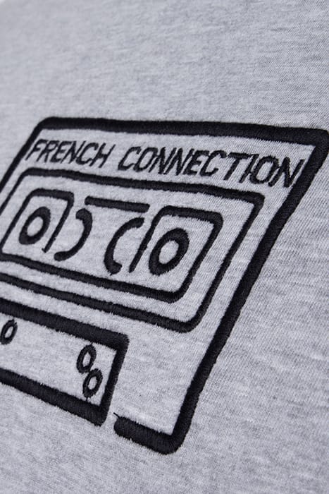 CASSETTE EMBROIDERY LGT.GREY MEL / BLACK 3