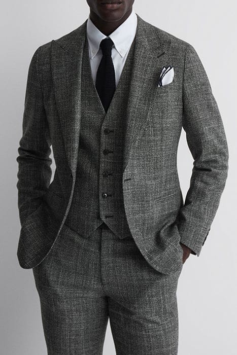 CROUPIER-BIRDS WAISTCOATS — CHARCOAL 5