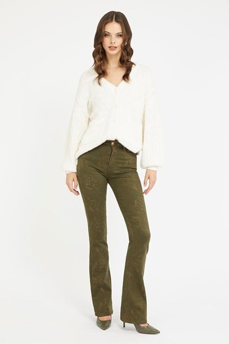 MARCIANO BY GUESS SEXY FLARE DAMASC CAMEL BLACK 3