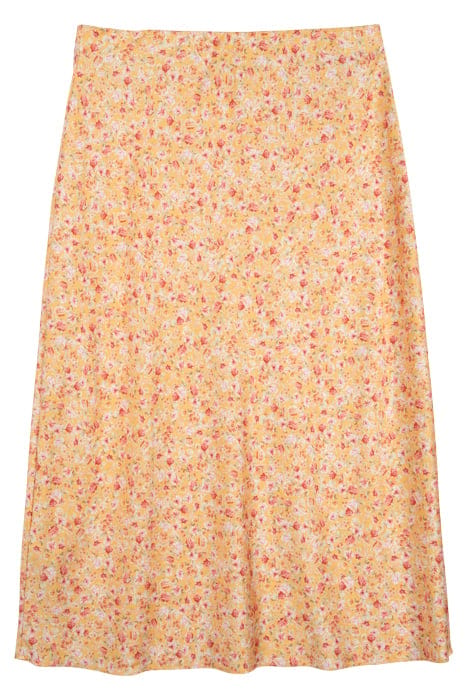 BIANCA SATIN SLIP MIDI SKIRT AMBER DITSY 2