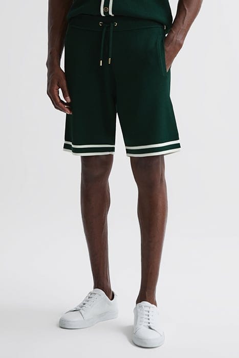 ANDRE-KNIITED SHORTS — GREEN 1