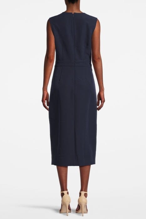 CASSIA STRUCTURED MIDI DRESS NAVY 2
