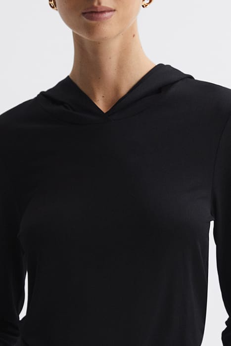 EMILIA DRAPE PAJAMAS — BLACK 5