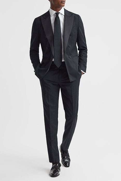 DEAL TEXTURED SUIT PANTS — NAVY 3