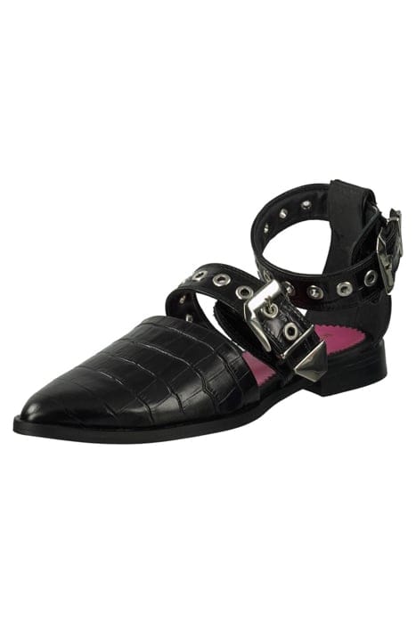 PHIONA LEATHER MULE BLK CROCO OPTICS 7