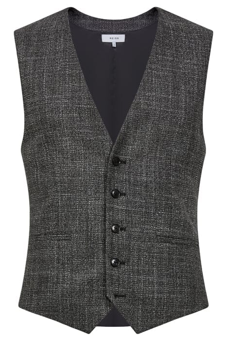 CROUPIER-BIRDS WAISTCOATS — CHARCOAL 3