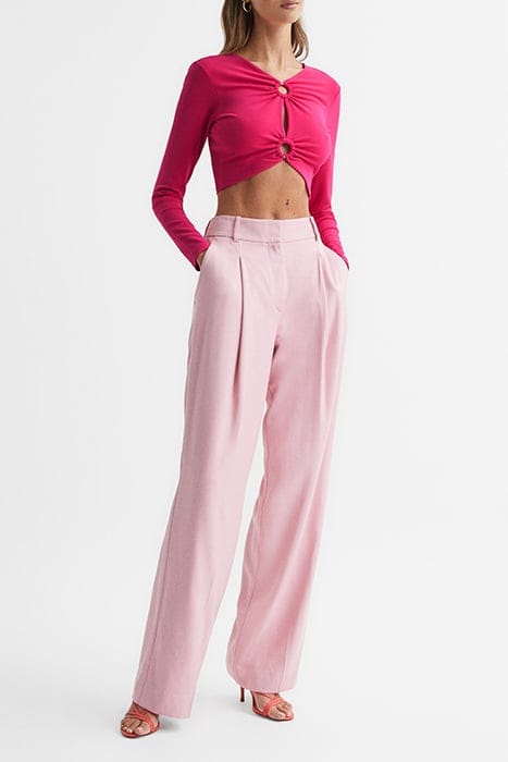 HANNAH-RING LONG-SLEEVED TOP — PINK 3